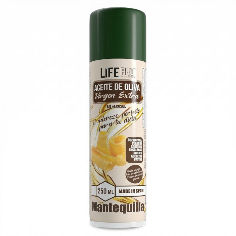 Life Pro Fit Food Aceite Spray Sabor Mantequilla 250 Ml.